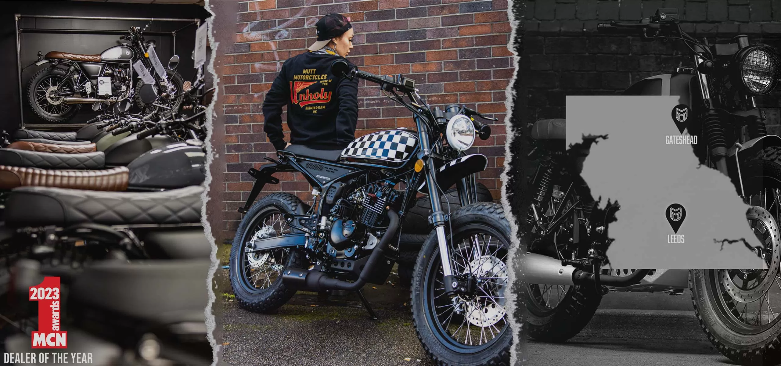 Welcome to Mutt Motorcycles at Leeds and Gateshead